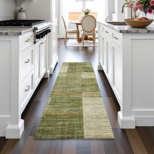 Addison Chantille ACN2149 Geometric Machine Made Transitional Aloe Rug