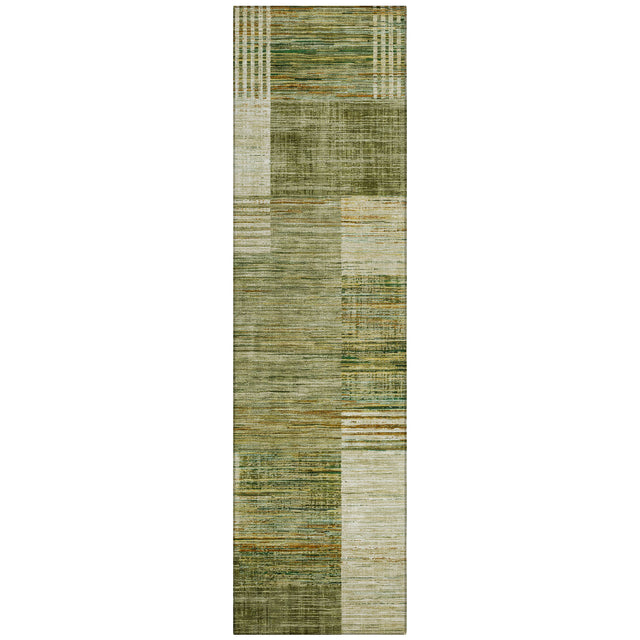 Addison Chantille ACN2149 Geometric Machine Made Transitional Aloe Rug
