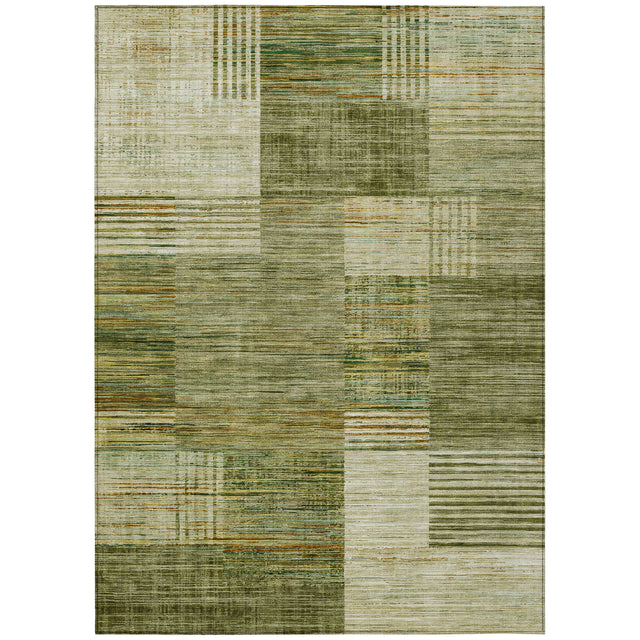 Addison Chantille ACN2149 Geometric Machine Made Transitional Aloe Rug