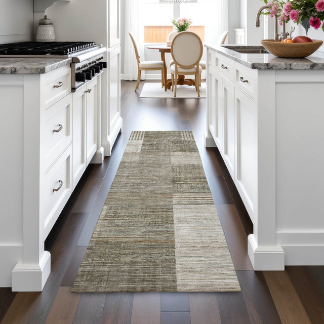 Addison Chantille ACN2149 Geometric Machine Made Transitional Pewter Rug