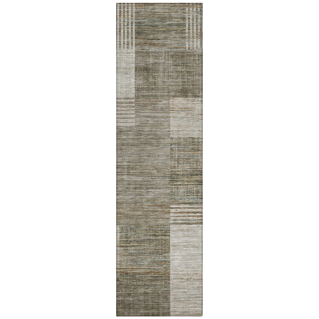 Addison Chantille ACN2149 Geometric Machine Made Transitional Pewter Rug