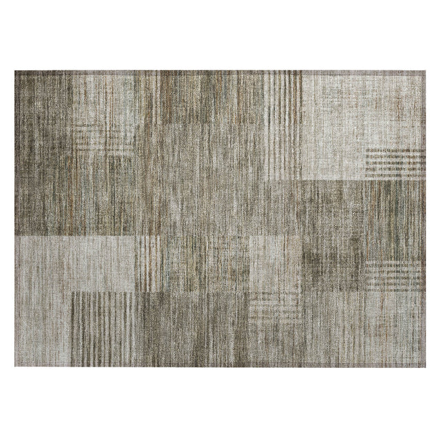Addison Chantille ACN2149 Geometric Machine Made Transitional Pewter Rug