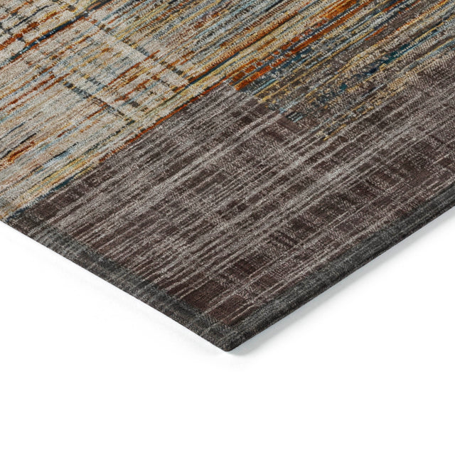 Addison Chantille ACN2149 Geometric Machine Made Transitional Taupe Rug