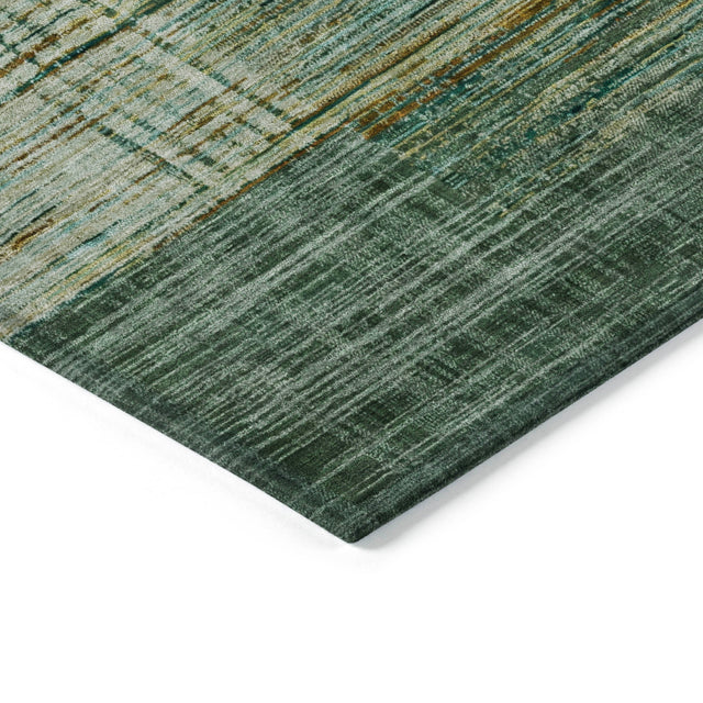 Addison Chantille ACN2149 Geometric Machine Made Transitional Teal Rug