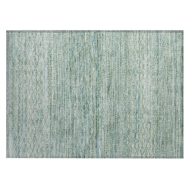 Addison Chantille ACN2150 Stripes Machine Made Transitional Aqua Rug