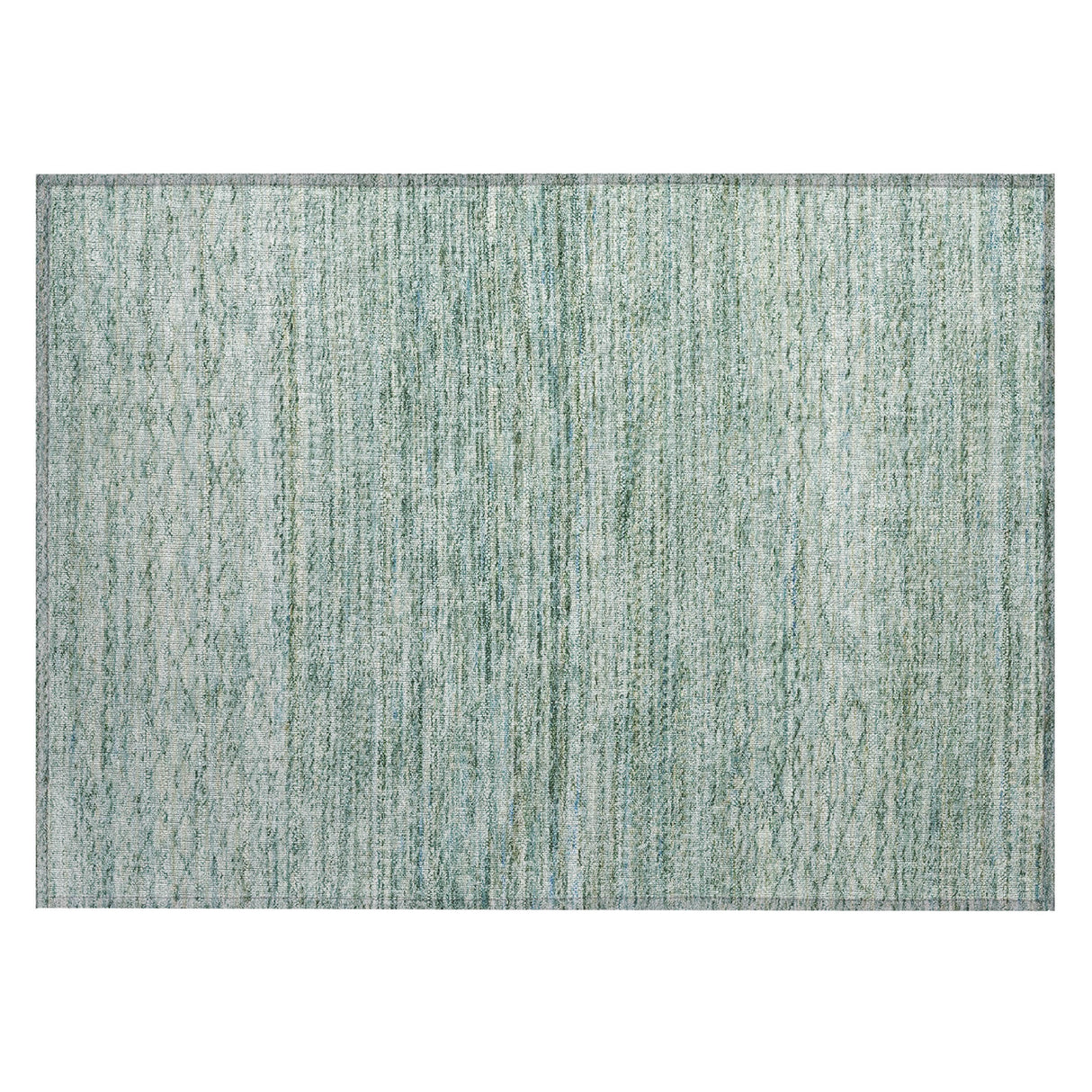 Addison Chantille ACN2150 Stripes Machine Made Transitional Aqua Rug