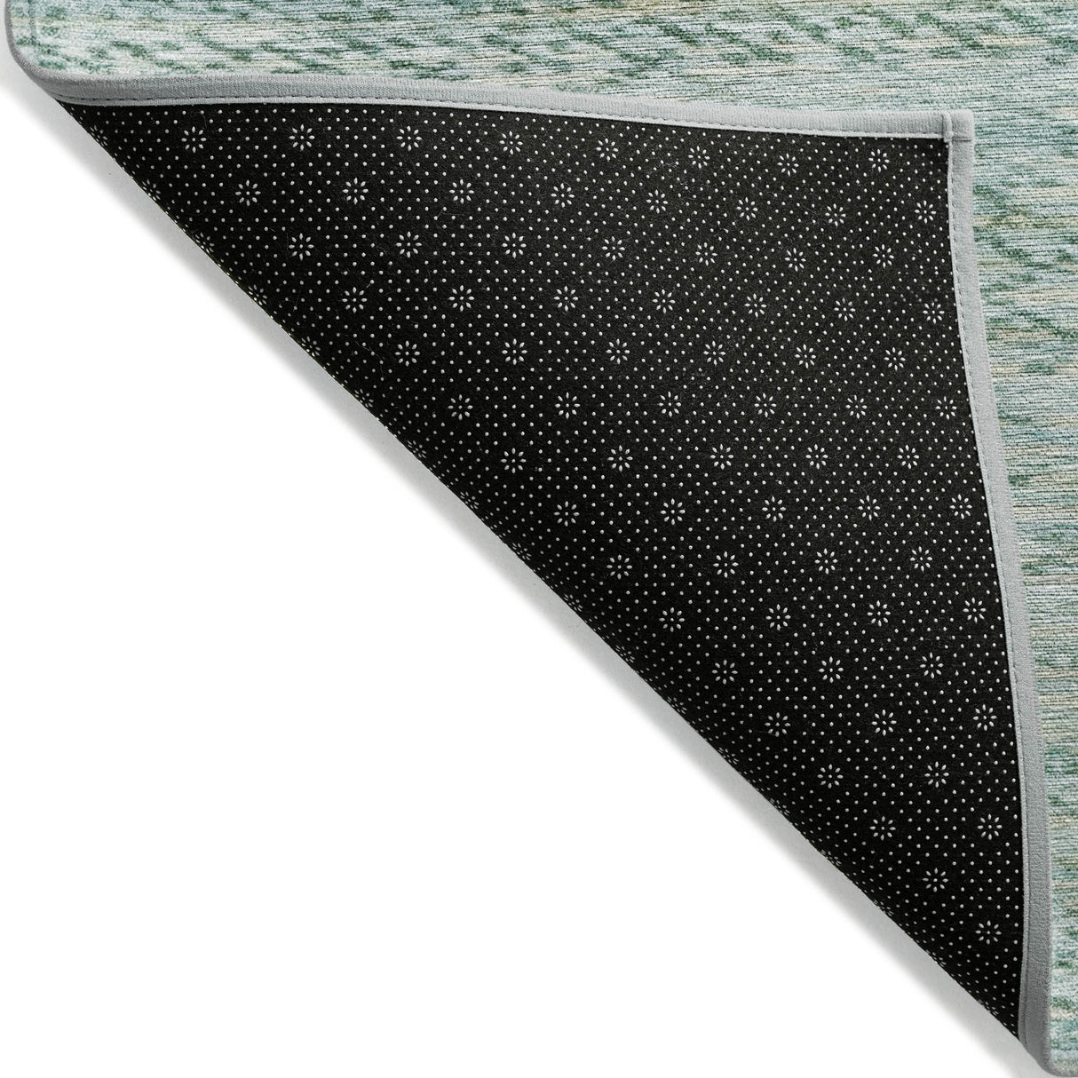 Addison Chantille ACN2150 Stripes Machine Made Transitional Aqua Rug