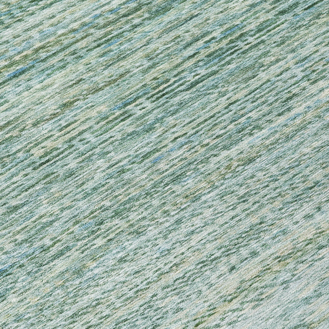 Addison Chantille ACN2150 Stripes Machine Made Transitional Aqua Rug