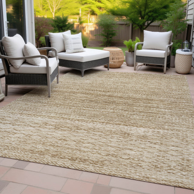 Addison Chantille ACN2150 Stripes Machine Made Transitional Beige Rug