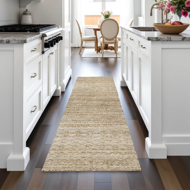 Addison Chantille ACN2150 Stripes Machine Made Transitional Beige Rug