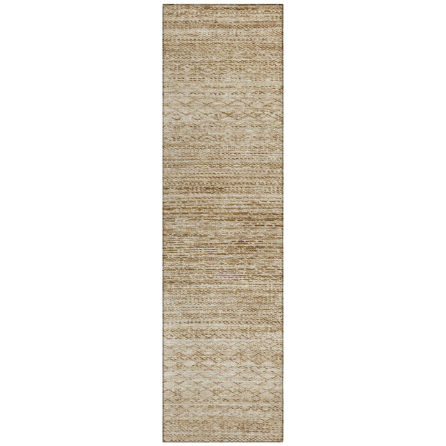 Addison Chantille ACN2150 Stripes Machine Made Transitional Beige Rug
