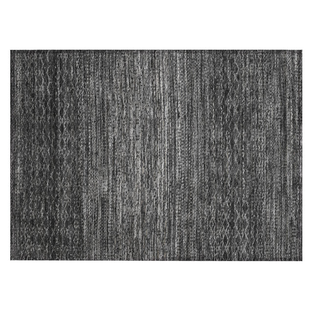 Addison Chantille ACN2150 Stripes Machine Made Transitional Charcoal Rug