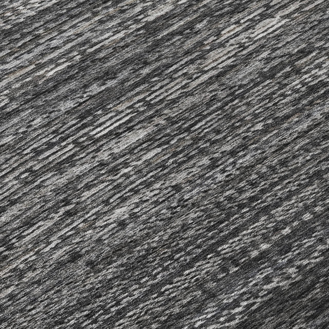 Addison Chantille ACN2150 Stripes Machine Made Transitional Charcoal Rug