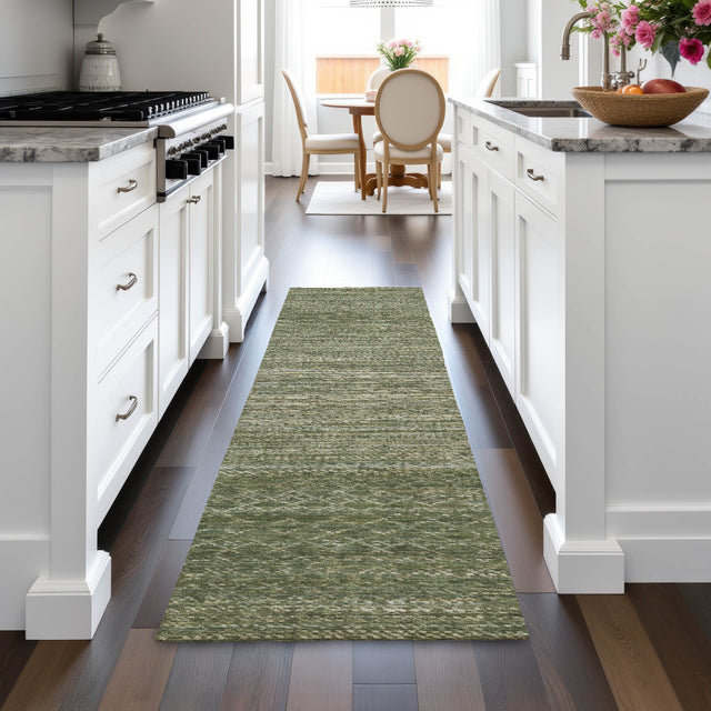 Addison Chantille ACN2150 Stripes Machine Made Transitional Fern Rug
