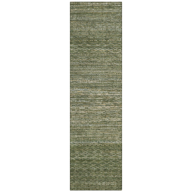 Addison Chantille ACN2150 Stripes Machine Made Transitional Fern Rug