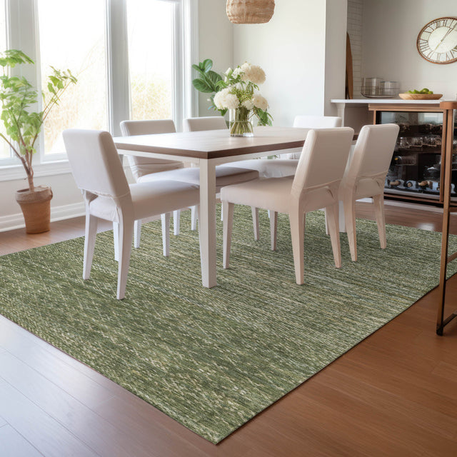 Addison Chantille ACN2150 Stripes Machine Made Transitional Fern Rug