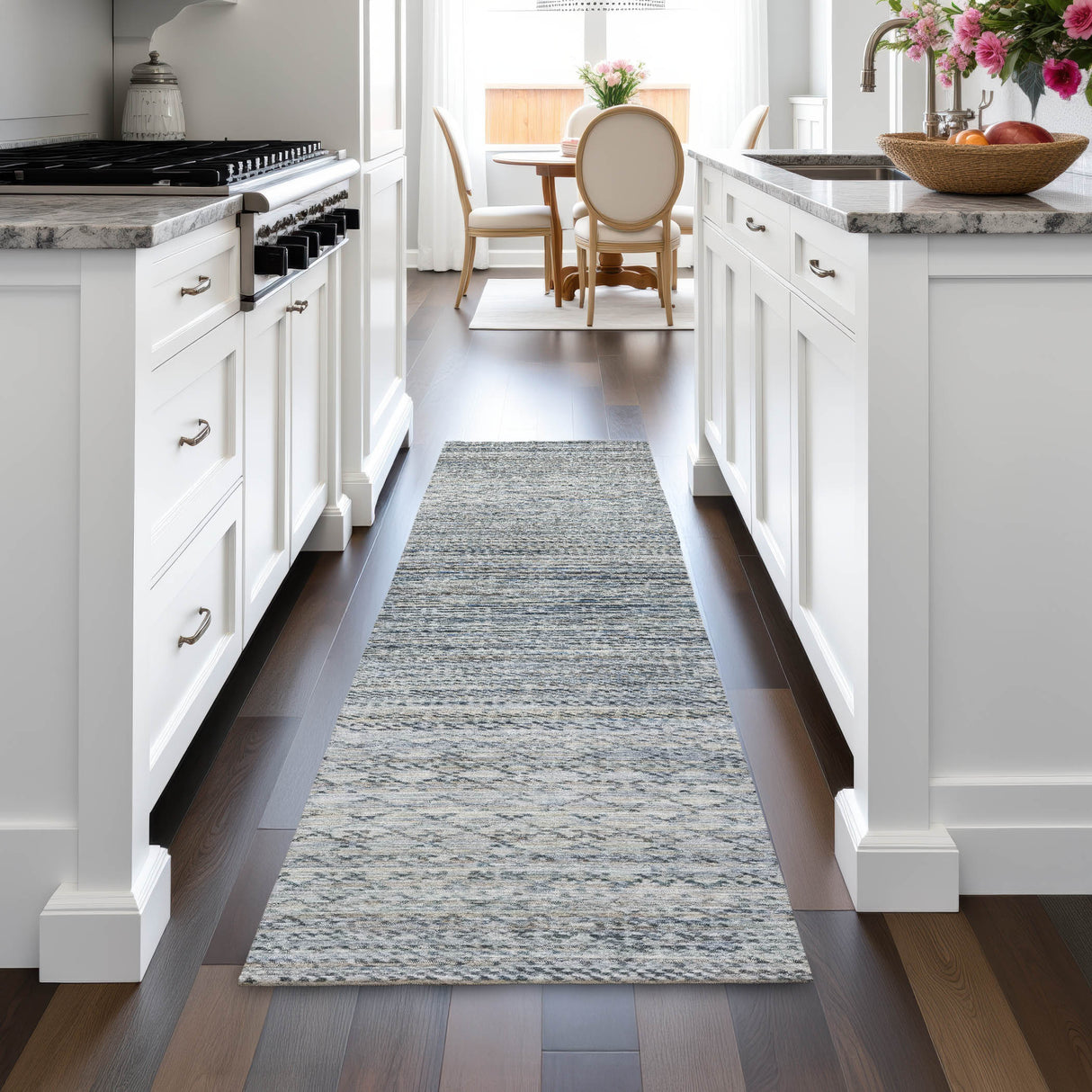 Addison Chantille ACN2150 Stripes Machine Made Transitional Linen Rug