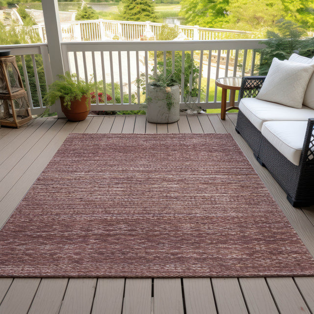 Addison Chantille ACN2150 Stripes Machine Made Transitional Merlot Rug