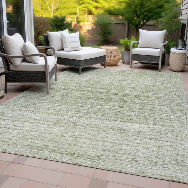 Addison Chantille ACN2150 Stripes Machine Made Transitional Sage Rug