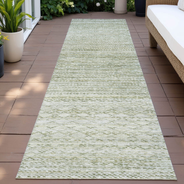 Addison Chantille ACN2150 Stripes Machine Made Transitional Sage Rug