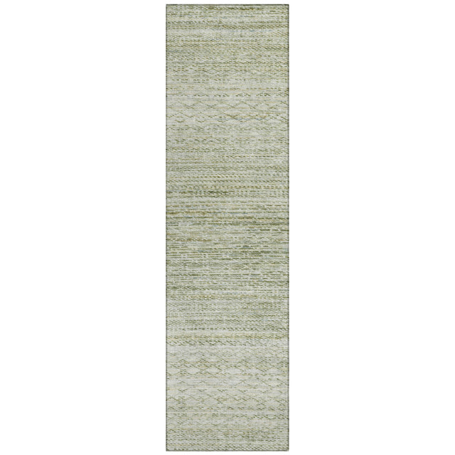 Addison Chantille ACN2150 Stripes Machine Made Transitional Sage Rug