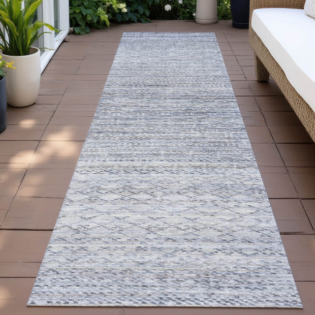 Addison Chantille ACN2150 Stripes Machine Made Transitional Sky Rug