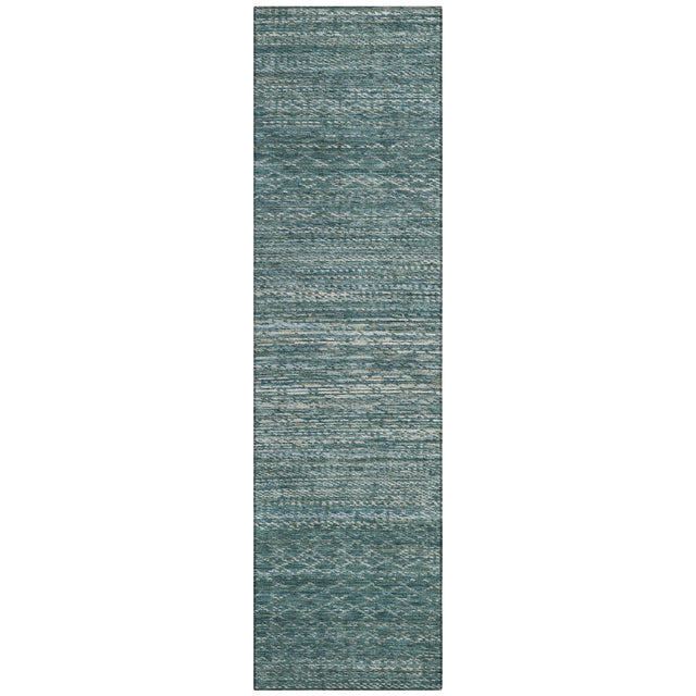 Addison Chantille ACN2150 Stripes Machine Made Transitional Teal Rug