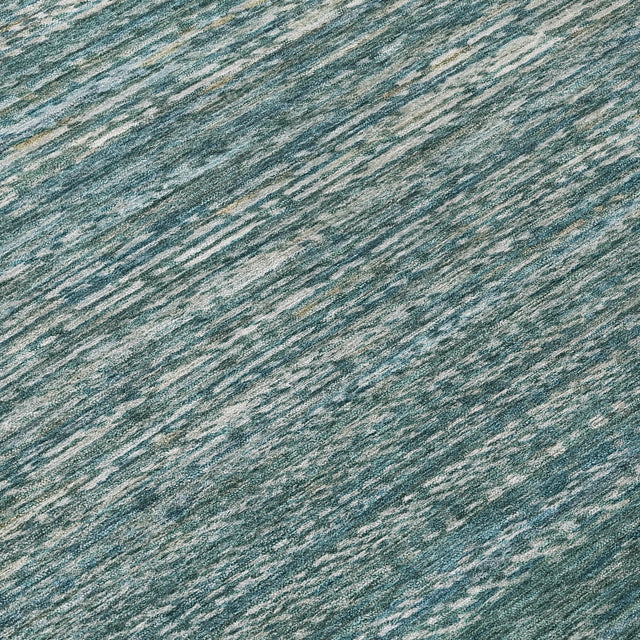 Addison Chantille ACN2150 Stripes Machine Made Transitional Teal Rug