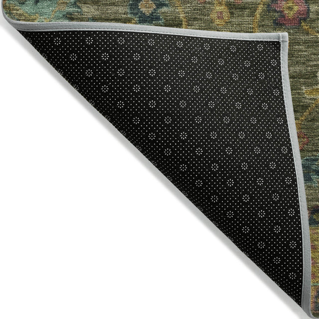 Addison Chantille ACN2151 Medallions Machine Made Traditional Olive Rug