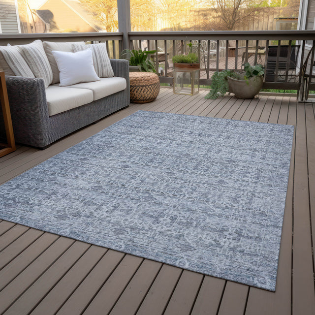 Addison Chantille ACN2152 Stripes Machine Made Transitional Blue Rug