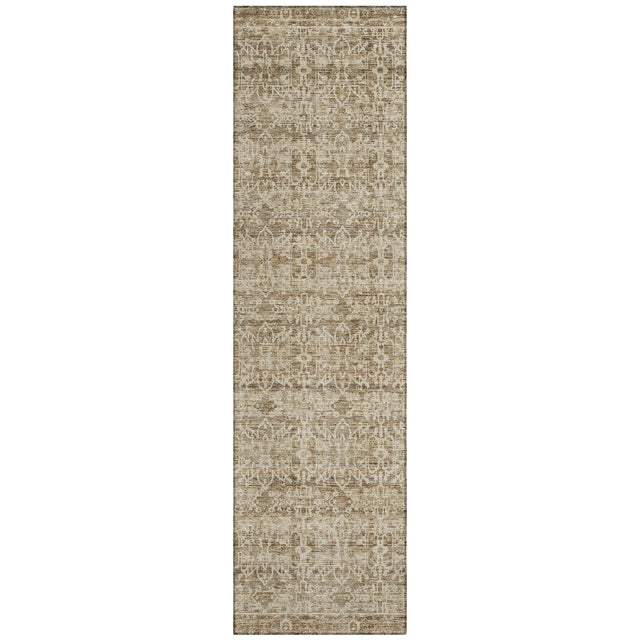 Addison Chantille ACN2152 Stripes Machine Made Transitional Brown Rug