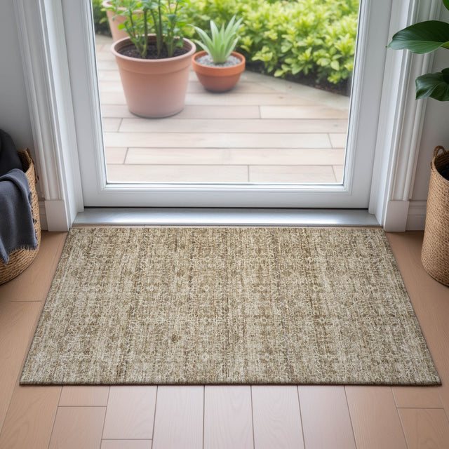 Addison Chantille ACN2152 Stripes Machine Made Transitional Brown Rug