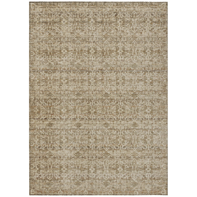 Addison Chantille ACN2152 Stripes Machine Made Transitional Brown Rug