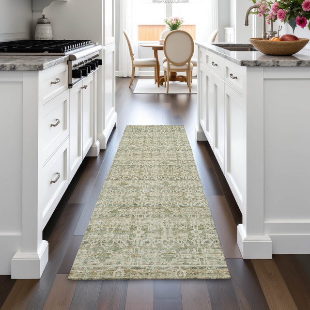 Addison Chantille ACN2152 Stripes Machine Made Transitional Sage Rug