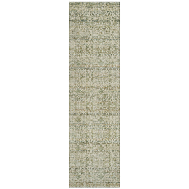 Addison Chantille ACN2152 Stripes Machine Made Transitional Sage Rug