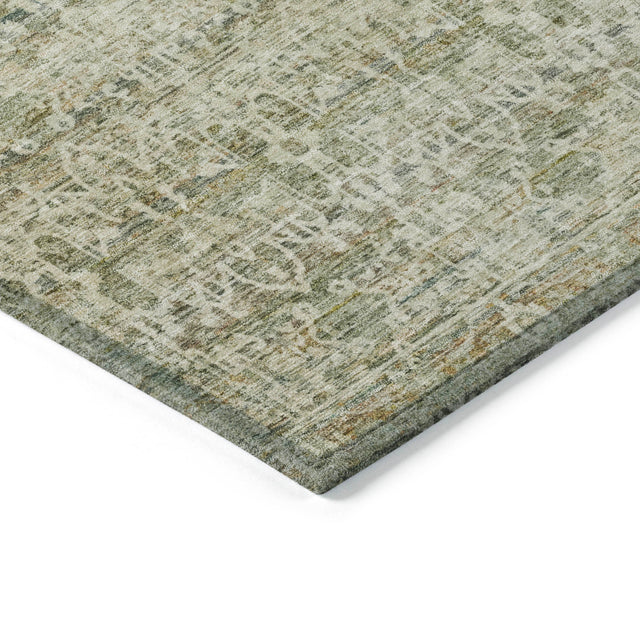 Addison Chantille ACN2152 Stripes Machine Made Transitional Sage Rug