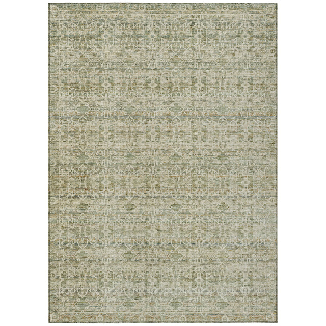 Addison Chantille ACN2152 Stripes Machine Made Transitional Sage Rug
