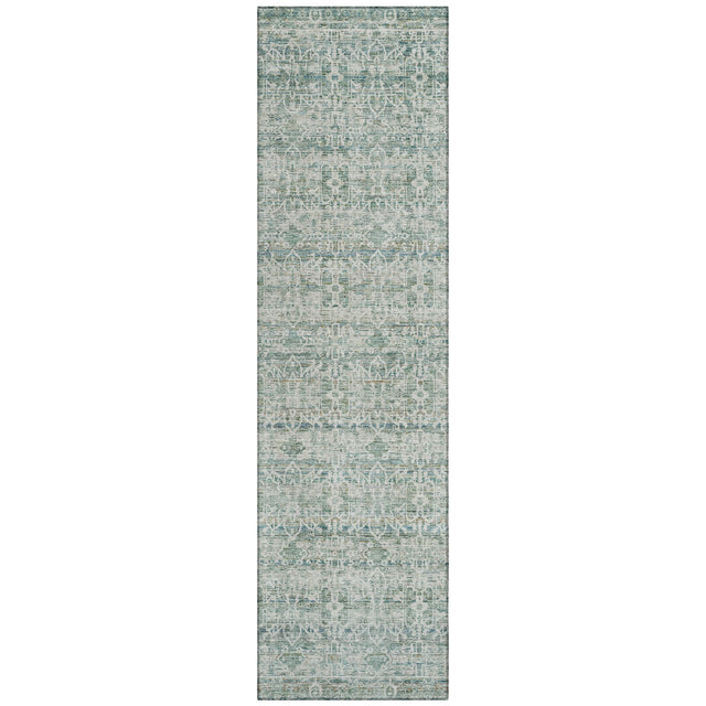 Addison Chantille ACN2152 Stripes Machine Made Transitional Teal Rug