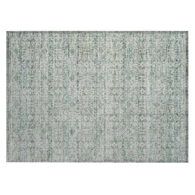 Addison Chantille ACN2152 Stripes Machine Made Transitional Teal Rug