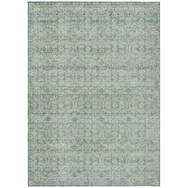 Addison Chantille ACN2152 Stripes Machine Made Transitional Teal Rug
