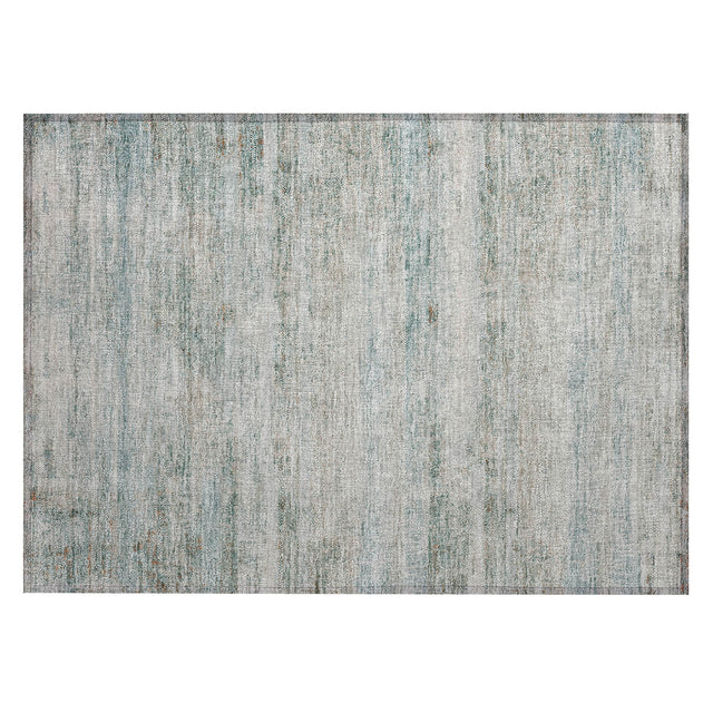 Addison Chantille ACN2154 Stripes Machine Made Transitional Aqua Rug