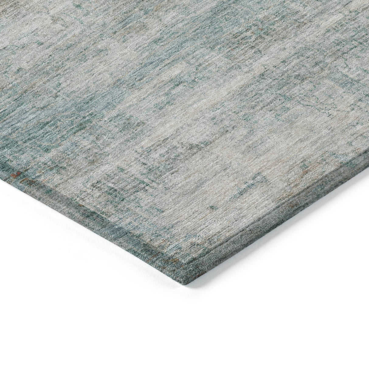 Addison Chantille ACN2154 Stripes Machine Made Transitional Aqua Rug