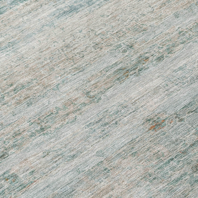 Addison Chantille ACN2154 Stripes Machine Made Transitional Aqua Rug