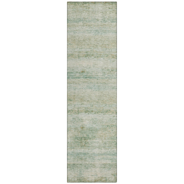 Addison Chantille ACN2154 Stripes Machine Made Transitional Green Rug