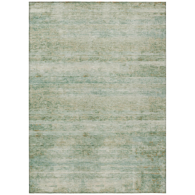 Addison Chantille ACN2154 Stripes Machine Made Transitional Green Rug