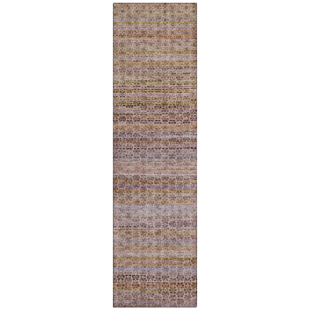 Addison Chantille ACN2155 Stripes Machine Made Transitional Khaki Rug