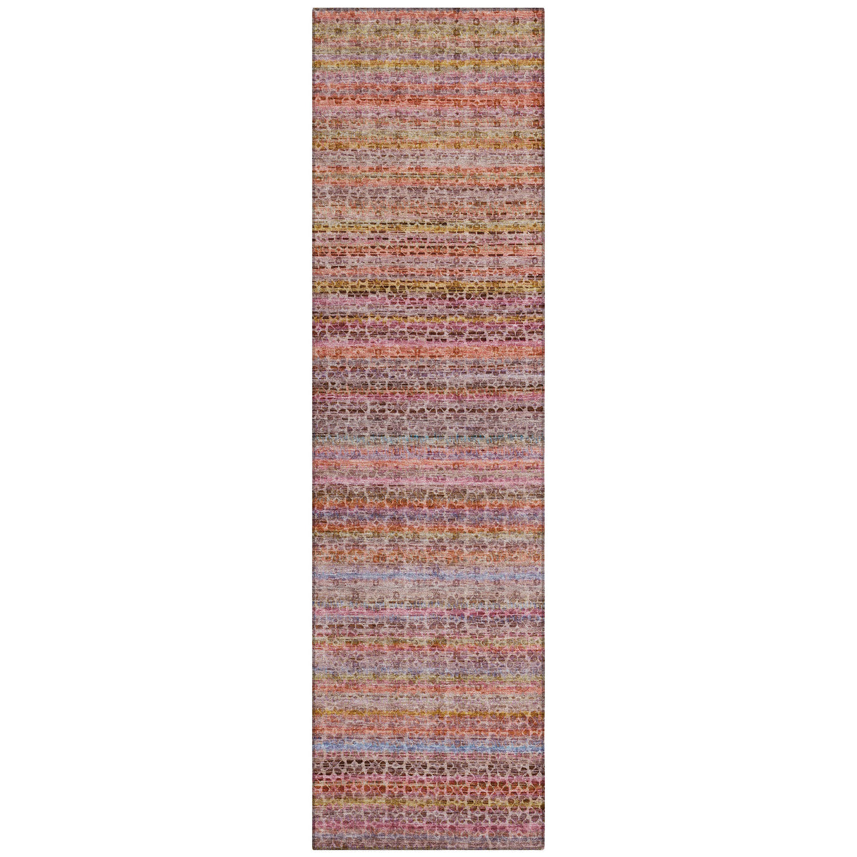 Addison Chantille ACN2155 Stripes Machine Made Transitional Pink Rug