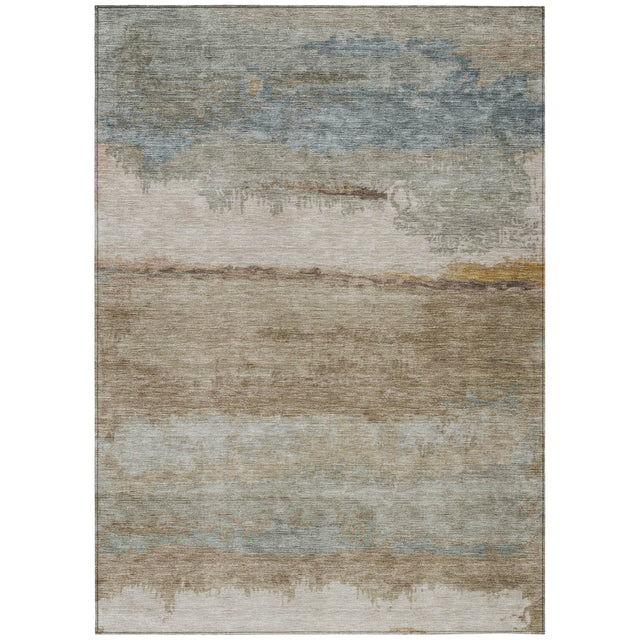 Addison Chantille ACN2156 Modern Machine Made Transitional Beige Rug
