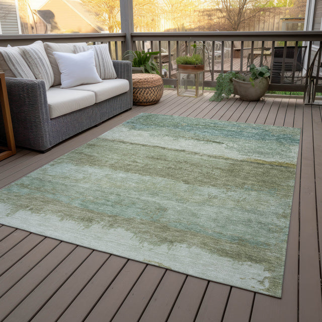 Addison Chantille ACN2156 Modern Machine Made Transitional Green Rug