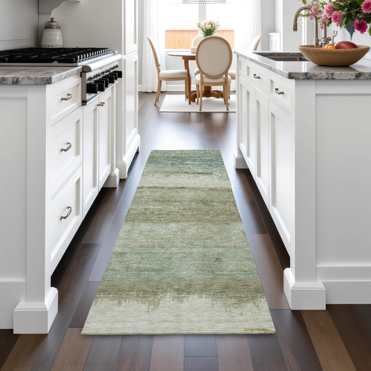 Addison Chantille ACN2156 Modern Machine Made Transitional Green Rug